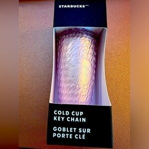 🆕Starbucks Exclusive Pink Mermaid Cold Cup Key Chain::Collector’s Item::New::